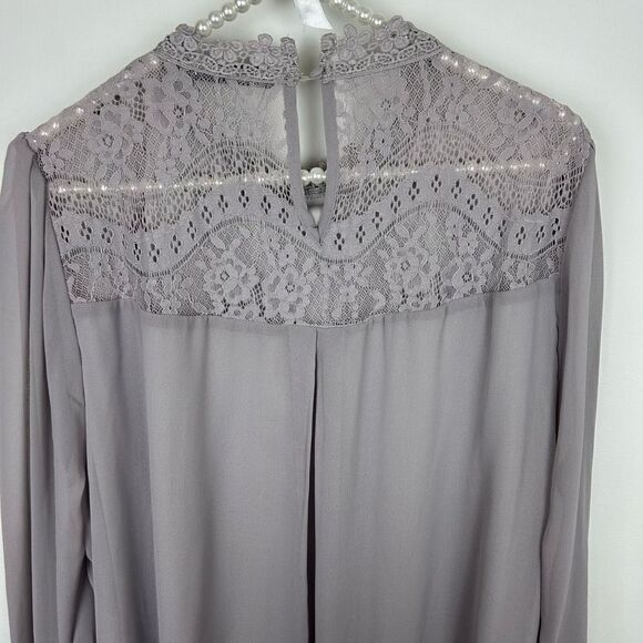 Andree by Unit boho bohemian lavender purple dress size 1X lace - Picture 11 of 13